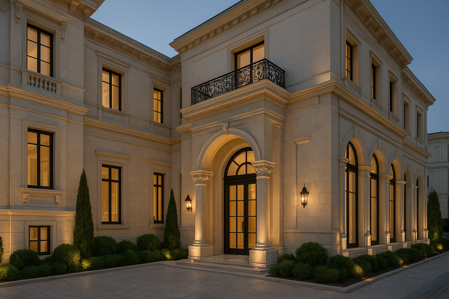 تصميم وتنفيذ ديكور خارجي فاخر - مشروع ديكور في المنطقة الوسطى لدى…