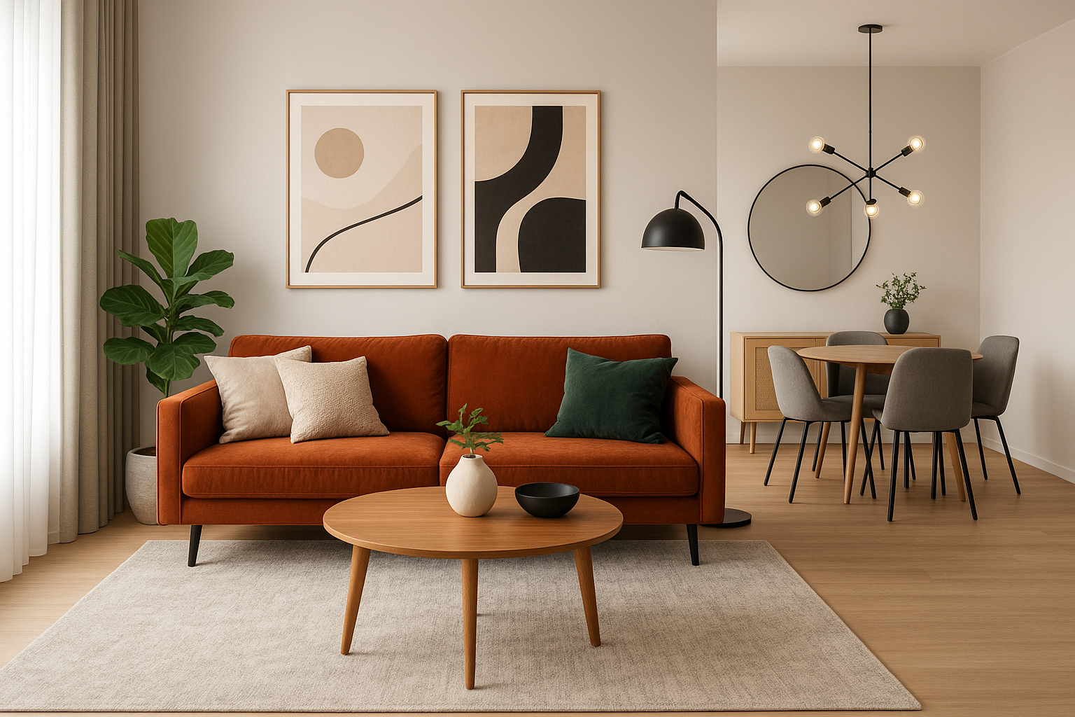 تجديد ديكور شقة لأجواء عصرية - مشروع ديكور في المنطقة الوسطى لدى ب…