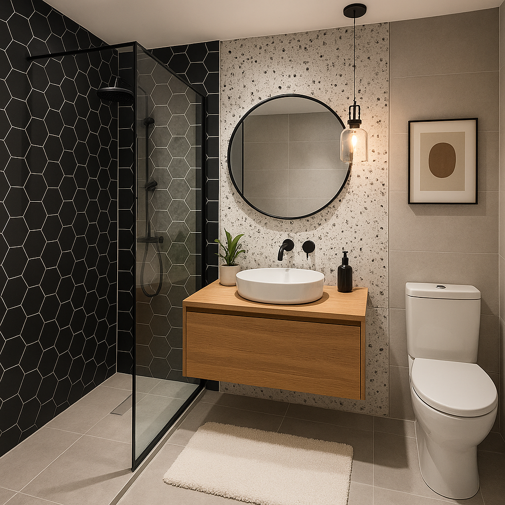 تجديد ديكورات وتشطيبات دورات المياه - مشروع ديكور في المنطقة الغر…