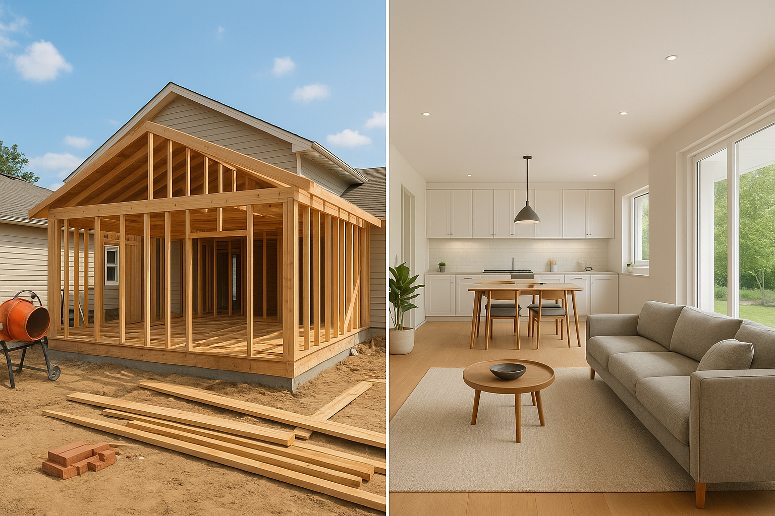 مشروع بناء ملحق جديد مع - مشروع ديكور في المنطقة الغربية لدى بوابا…