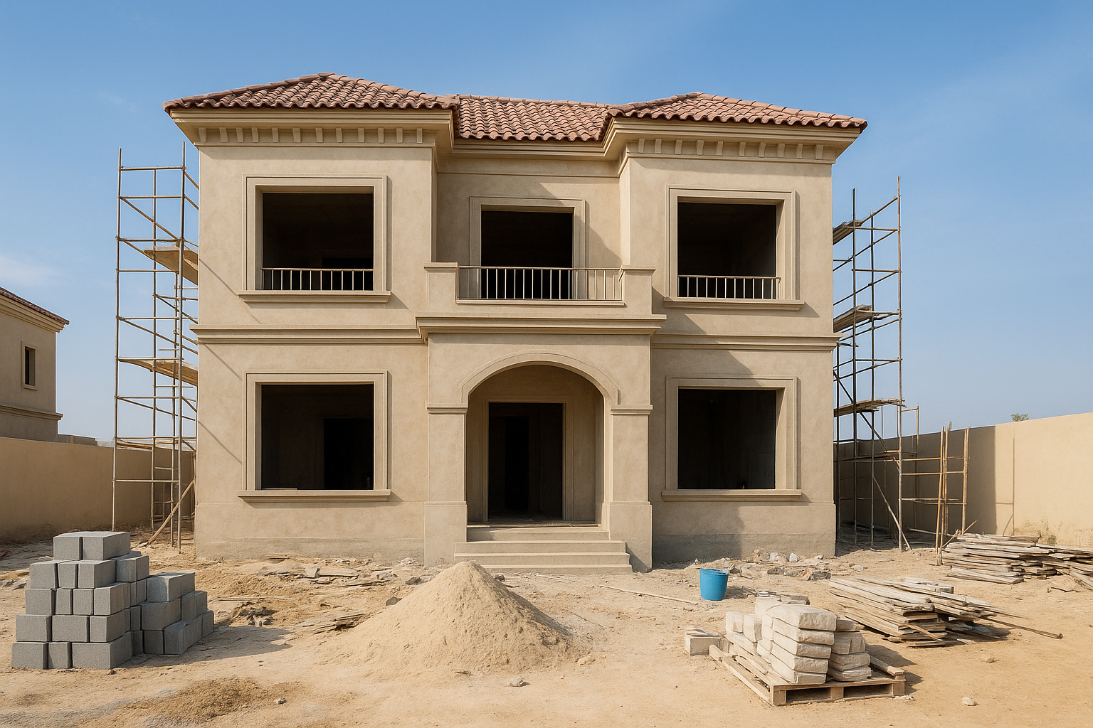 مشروع تشطيب فيلا تحت الإنشاء - مشروع تشطيب في المنطقة الوسطى لدى ب…