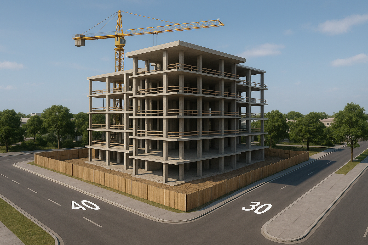 مشروع بناء عمارة جديدة على - مشروع بناء جديد في المنطقة الوسطى لدى…