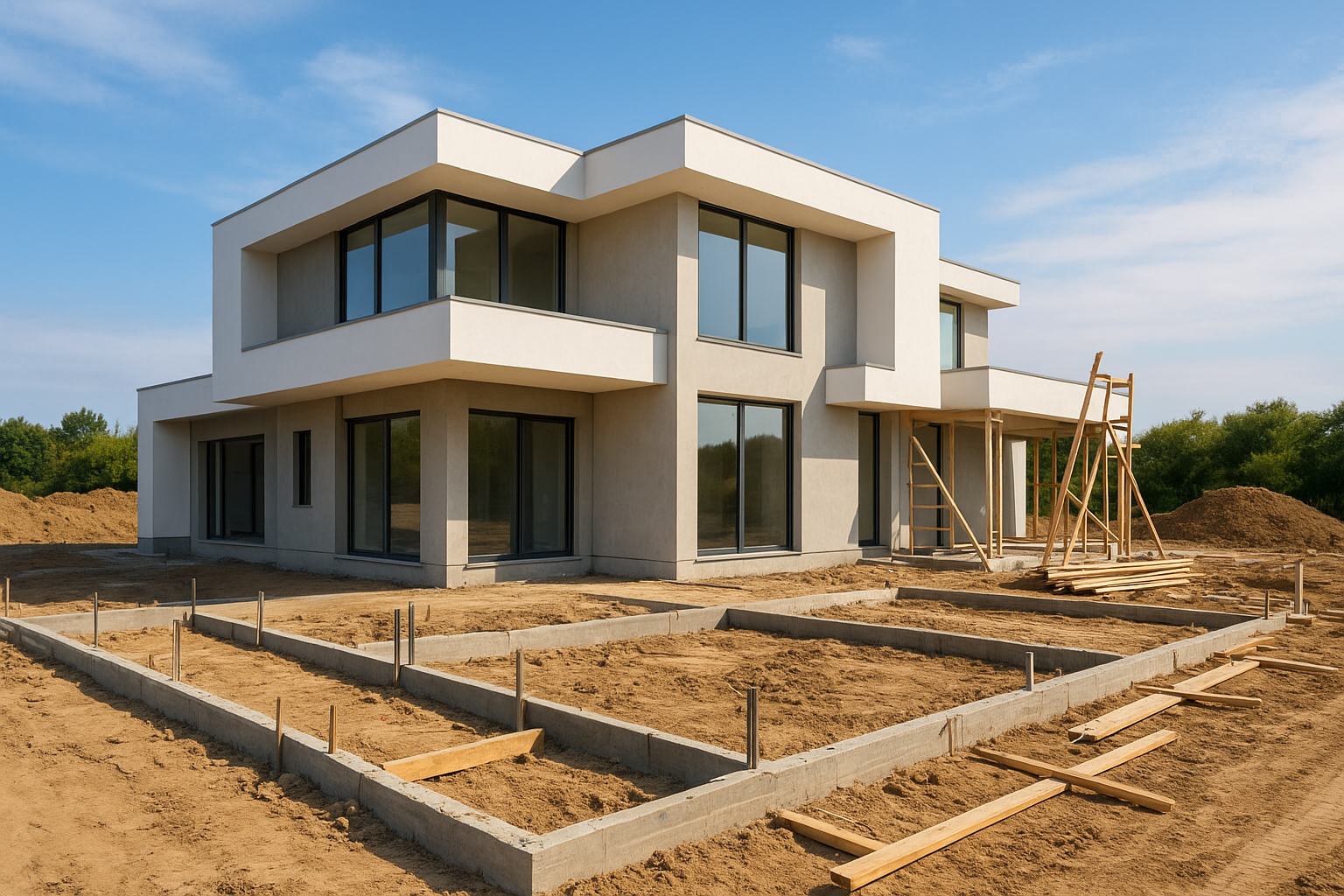 بناء فيلا حديثة: تصميم وإعداد - مشروع بناء جديد في المنطقة الغربية…