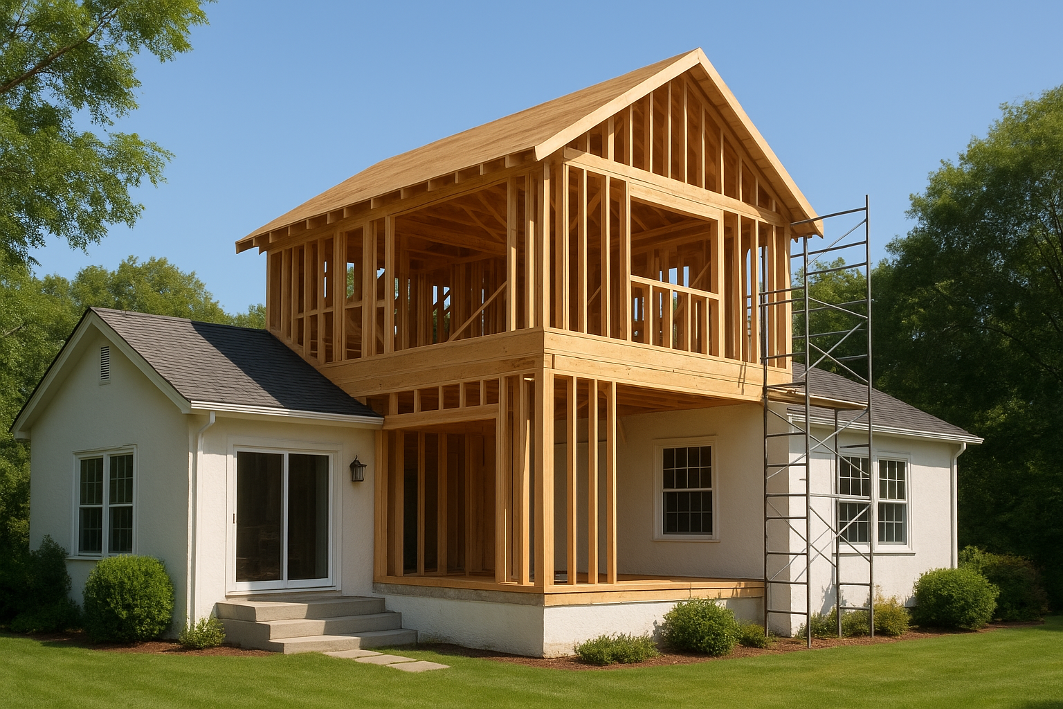 بناء ملحق علوي جديد لفيلا - مشروع بناء جديد في المنطقة الغربية لدى…