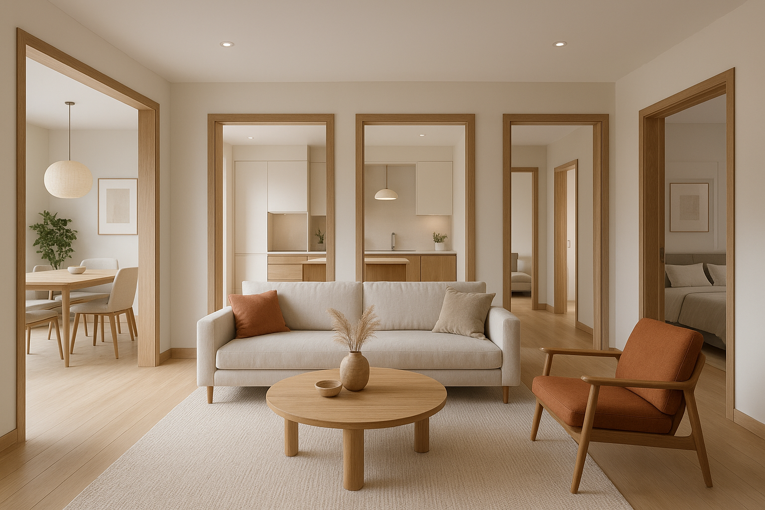 مشروع ديكور مبتكر لدور أرضي - مشروع ديكور في المنطقة الوسطى لدى بو…