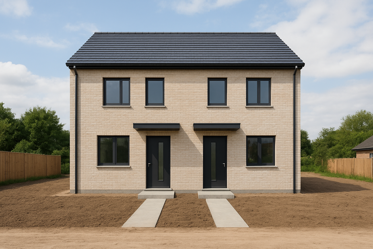 بناء جديد لشقة مزدوجة على - مشروع بناء جديد في المنطقة الشرقية لدى…