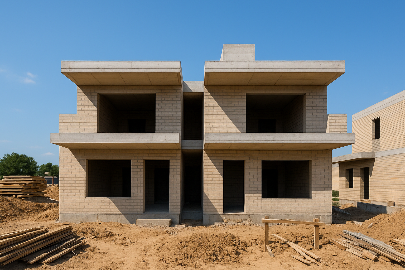 مشروع بناء جديد لشقة مزدوجة - مشروع بناء جديد في المنطقة الجنوبية…