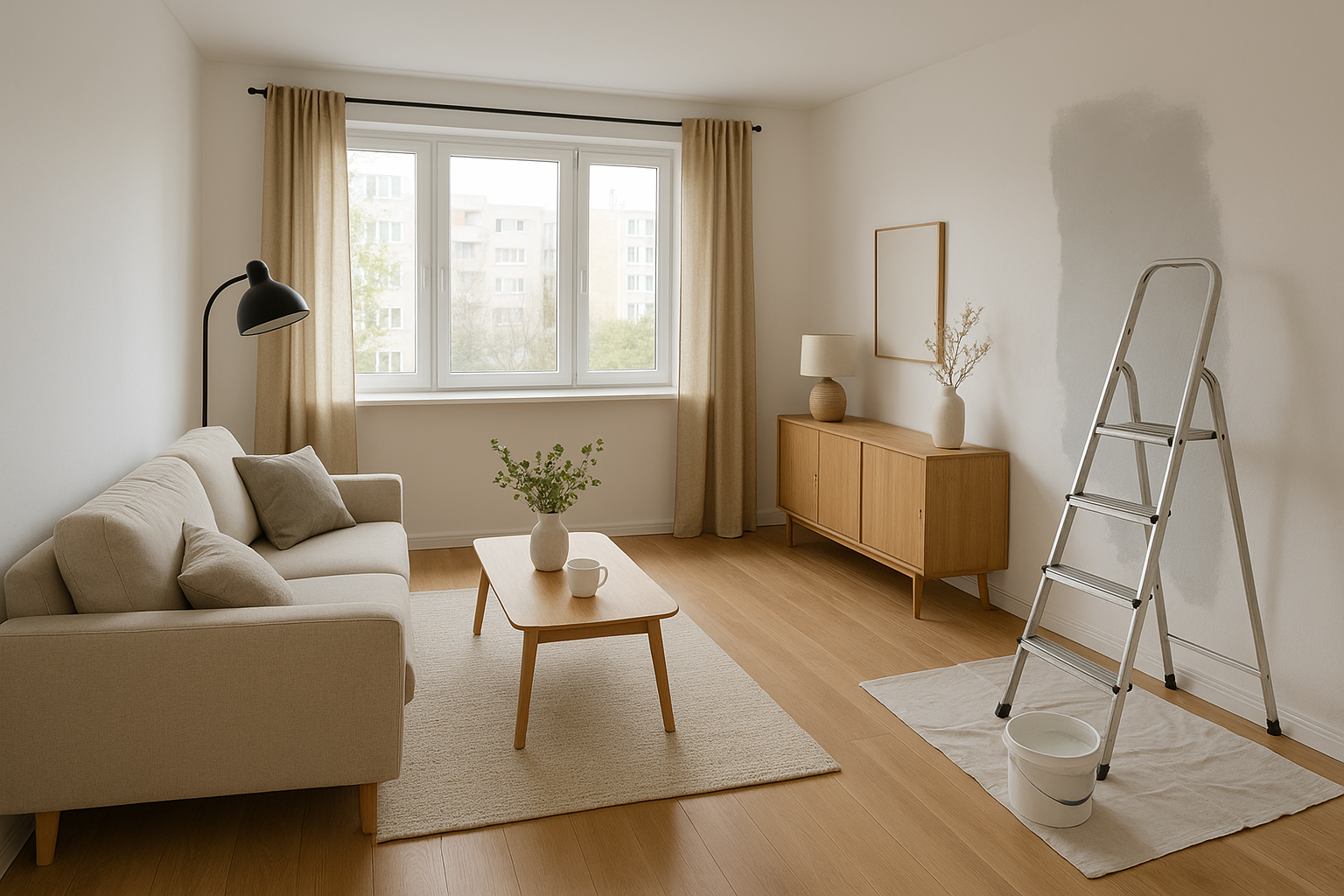 ترميم خفيف لشقة: تحسينات نهائية - مشروع ترميم وصيانة في المنطقة ال…