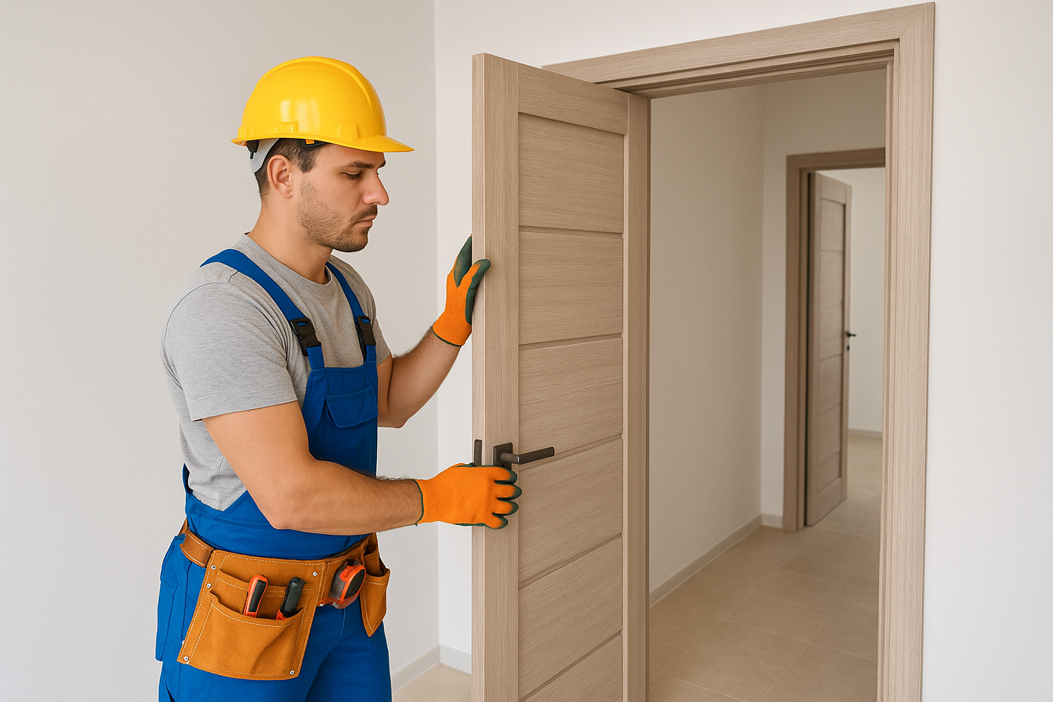 تركيب أبواب WPC لأعمال التشطيب - مشروع تشطيب في المنطقة الجنوبية لد…