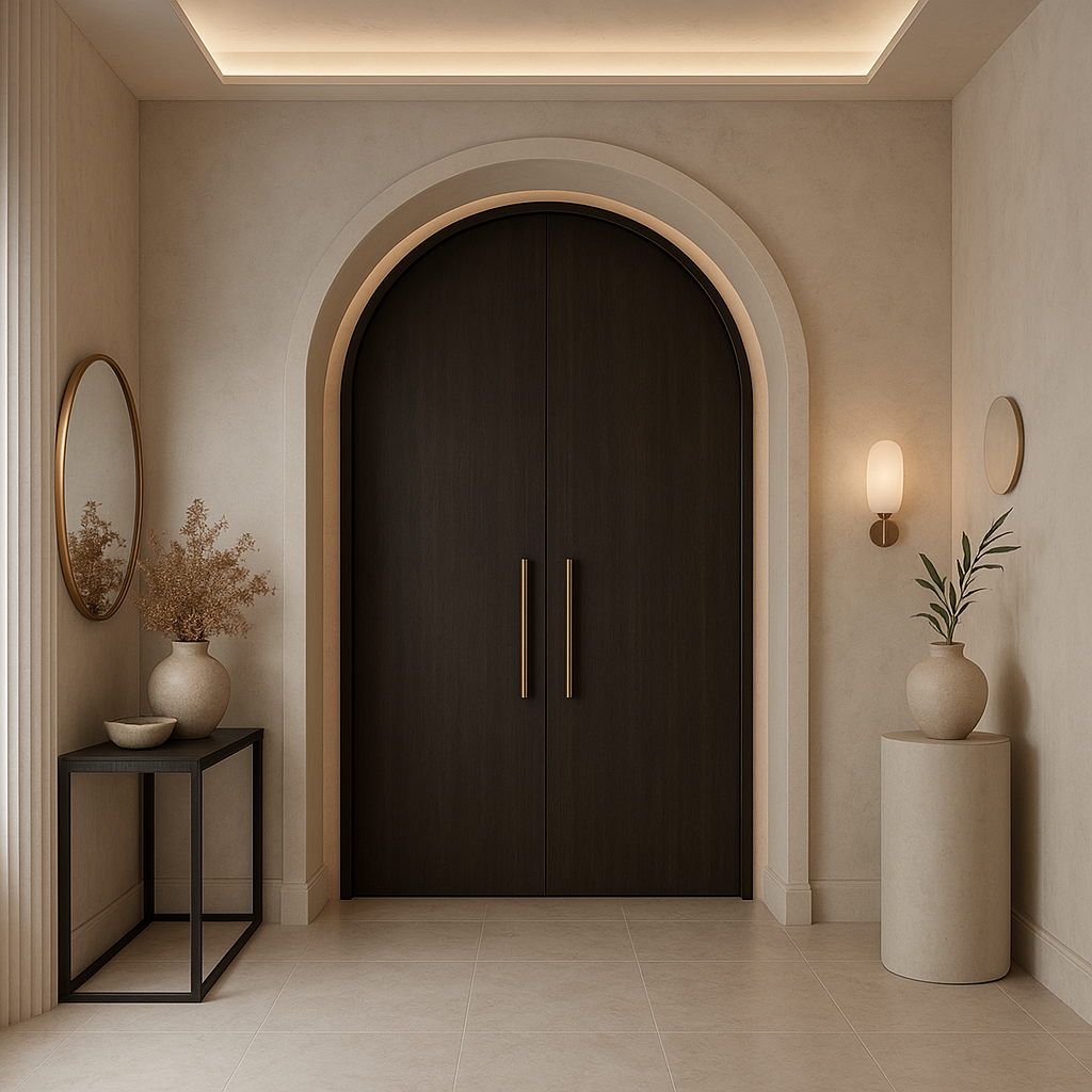 مشروع تصميم مدخل أنيق وفريد - مشروع ديكور في المنطقة الغربية لدى ب…