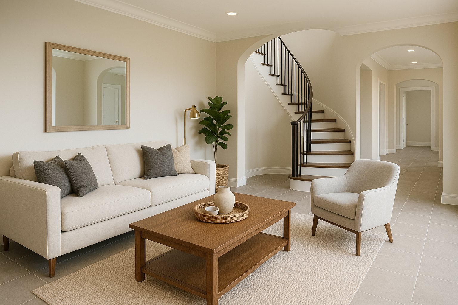 تجهيز وتأثيث جديد لفلة مع - مشروع تشطيب في المنطقة الوسطى لدى بواب…