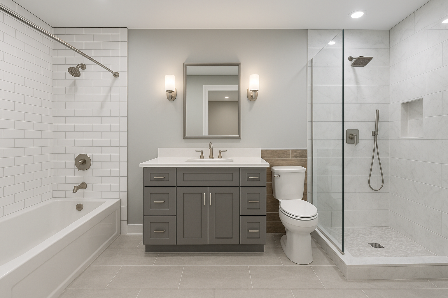 ترميم شامل لثلاث حمامات بالتفصيل: - مشروع ترميم وصيانة في المنطقة…