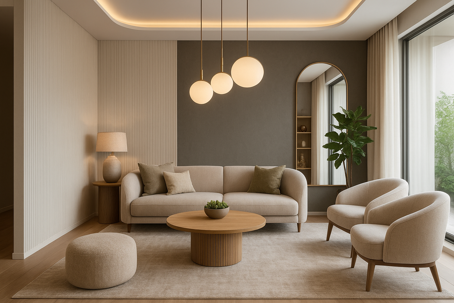 "تصميم ديكور مبتكر لمجلس أنيق - مشروع ديكور في المنطقة الغربية لدى…