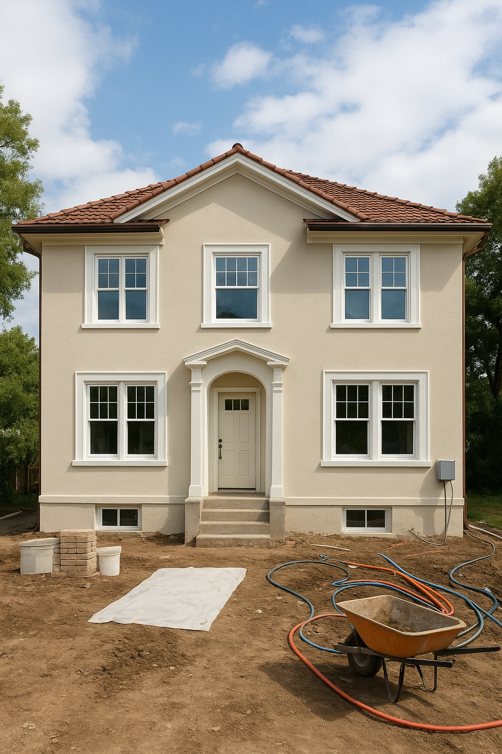 ترميم فيلا شامل: تحديث الجدران - مشروع ترميم وصيانة في المنطقة الش…