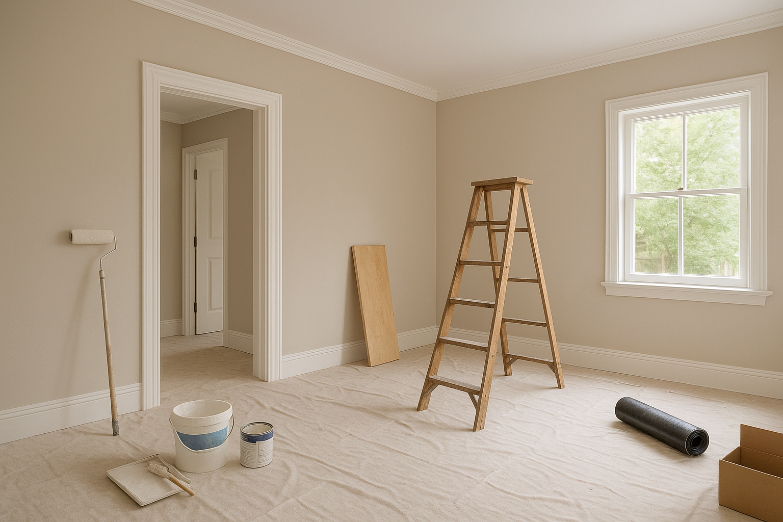 الانطلاق في مرحلة الديكورات النهائية - مشروع ديكور في المنطقة الج…