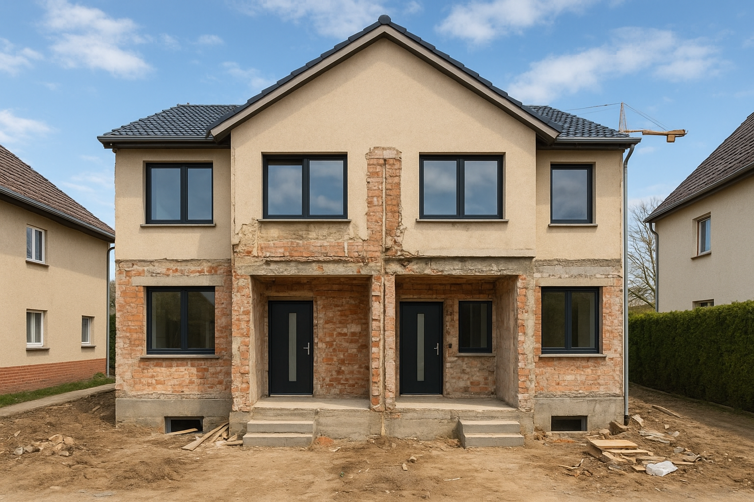 تحويل فيلا دوبلكس إلى شقتين - مشروع تشطيب في المنطقة الغربية لدى ب…