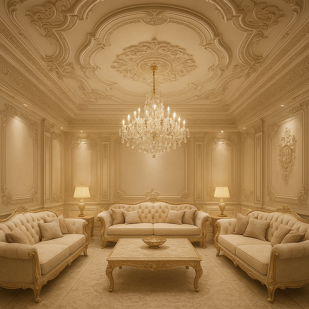 تصميم ديكور جبس فاخر لمجلس - مشروع ديكور في المنطقة الشرقية لدى بو…