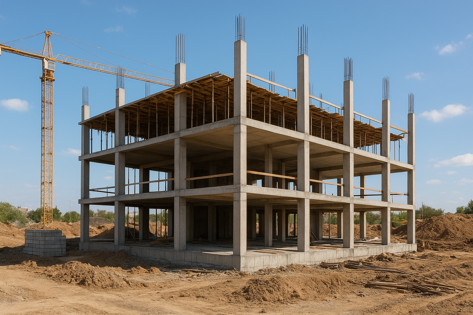 مشروع إنشاء جديد لمبنى عظم - مشروع بناء جديد في المنطقة الوسطى لدى…