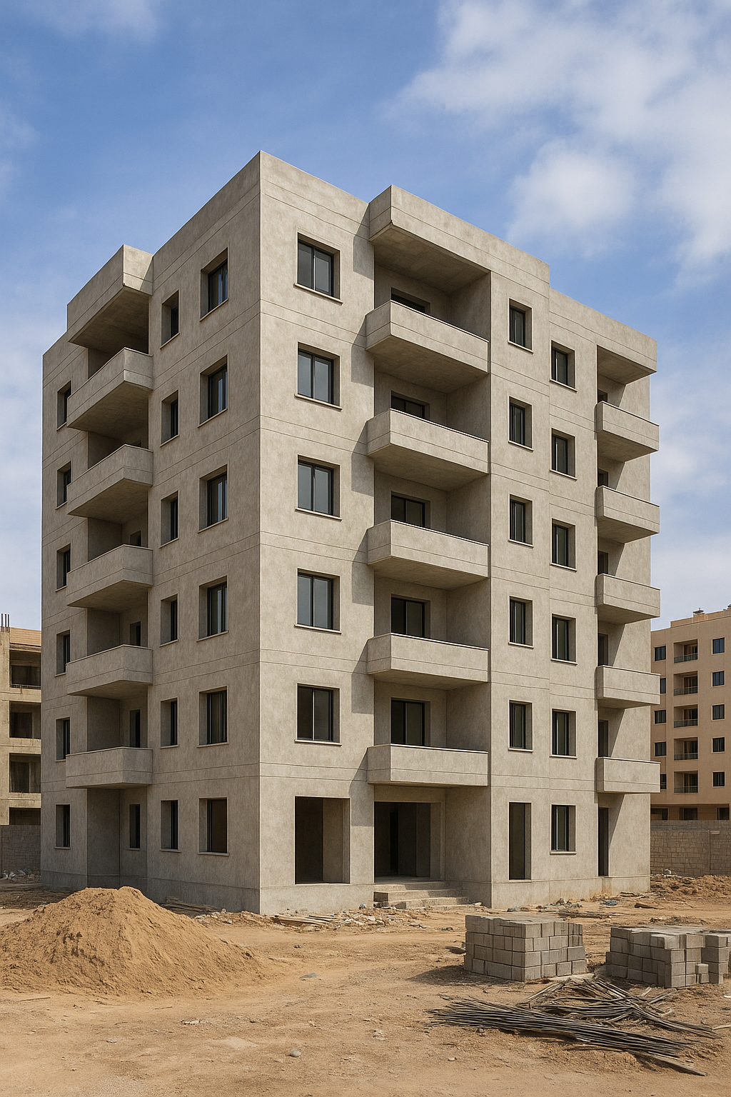 مشروع بناء عمارة جديدة بغرفة - مشروع بناء جديد في المنطقة الغربية…