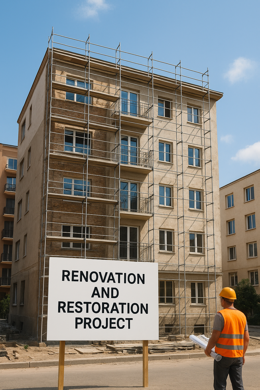 "مشروع تجديد وترميم عمارة سكنية - مشروع ترميم وصيانة في المنطقة ال…