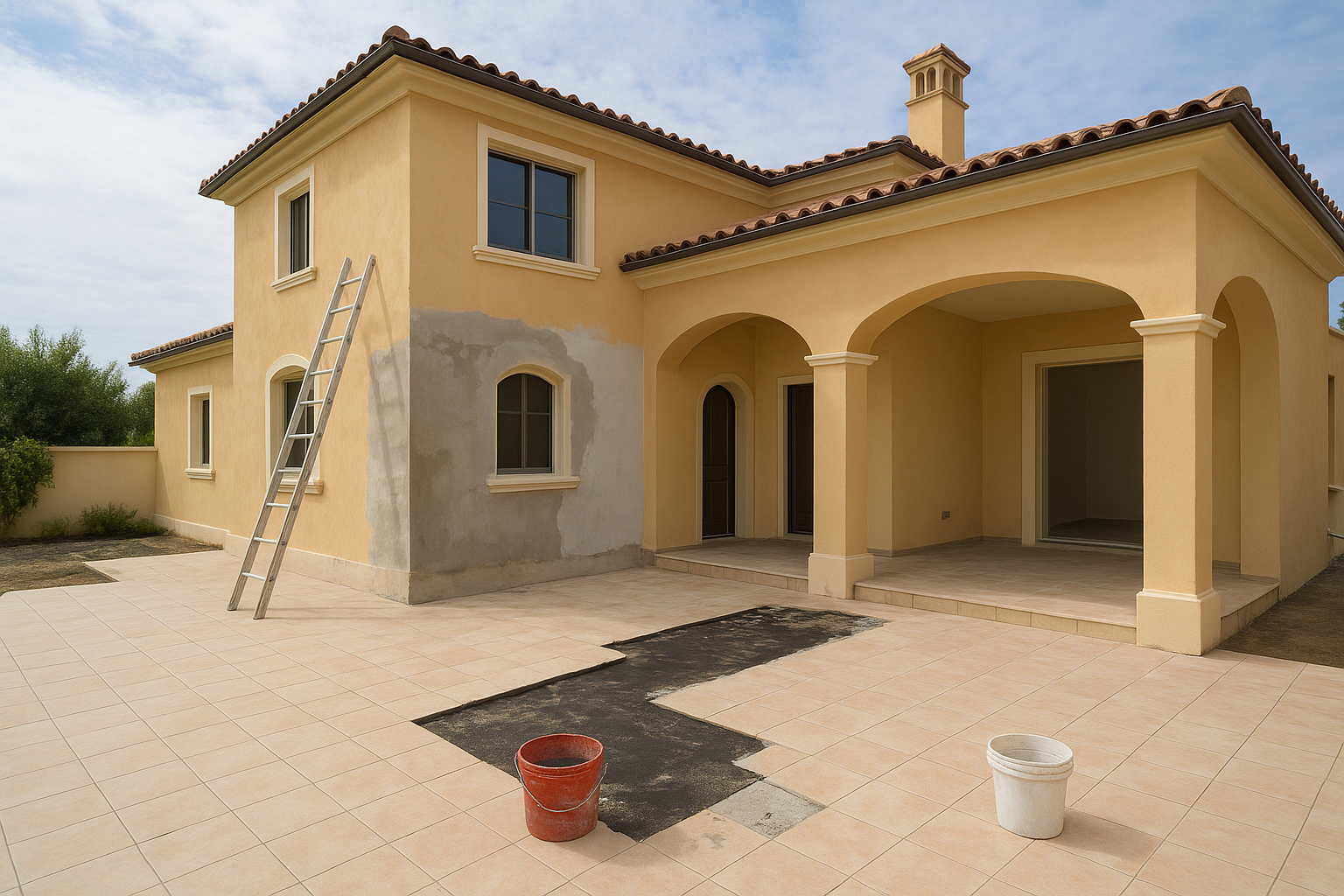 ترميم فيلا: تغيير سراميك ودهان - مشروع ترميم وصيانة في المنطقة الش…