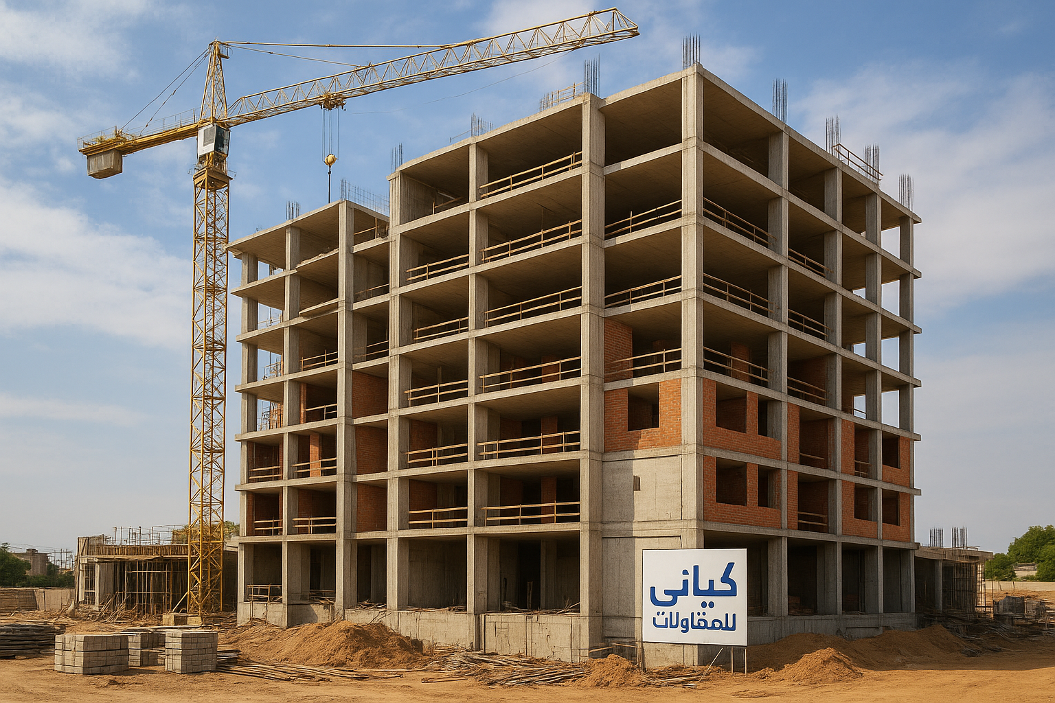 مشروع إنشائي جديد لبناء مجمع - مشروع بناء جديد في المنطقة الوسطى ل…