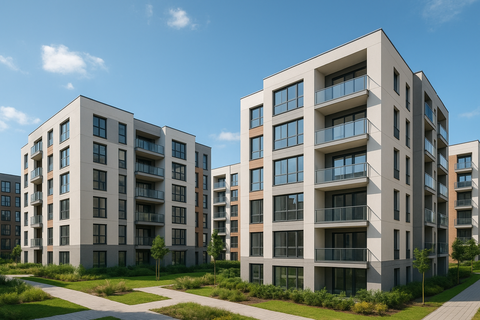 مشروع بناء جديد لمجمع سكني - مشروع بناء جديد في المنطقة الغربية لد…