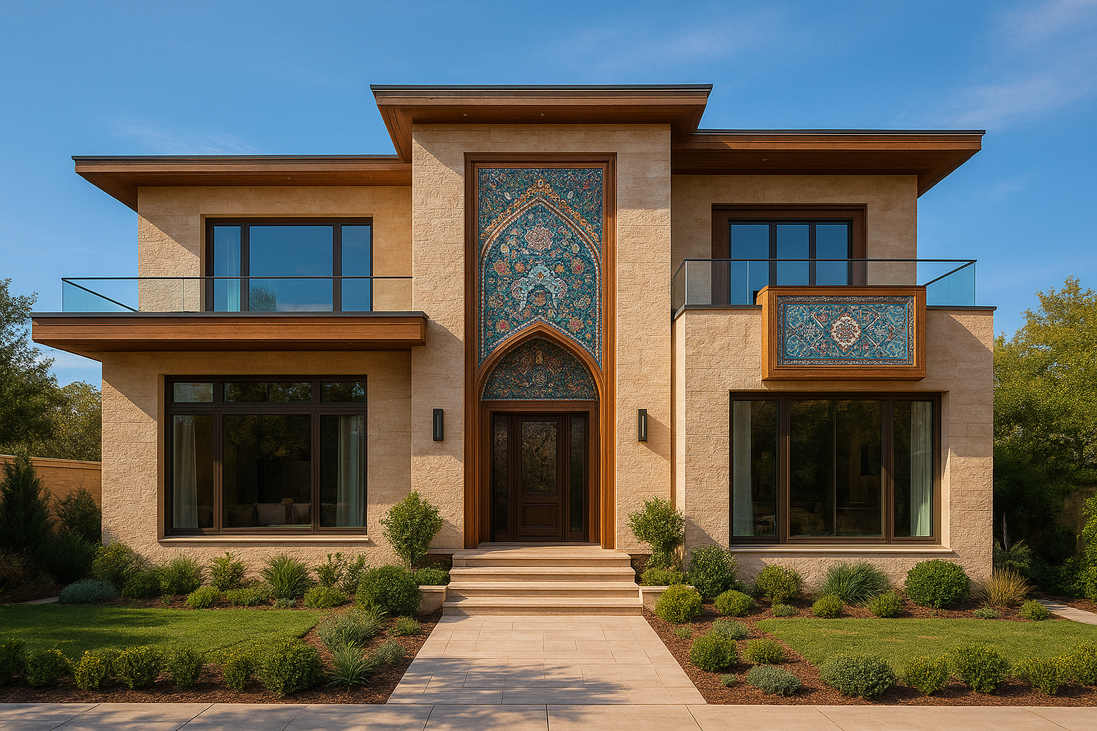 بناء منزل عصري بطابع بختياري - مشروع بناء جديد في المنطقة الغربية…