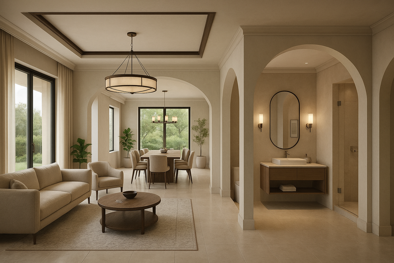 مشروع تصميم داخلي لفيلّا تشمل - مشروع ديكور في المنطقة الوسطى لدى…