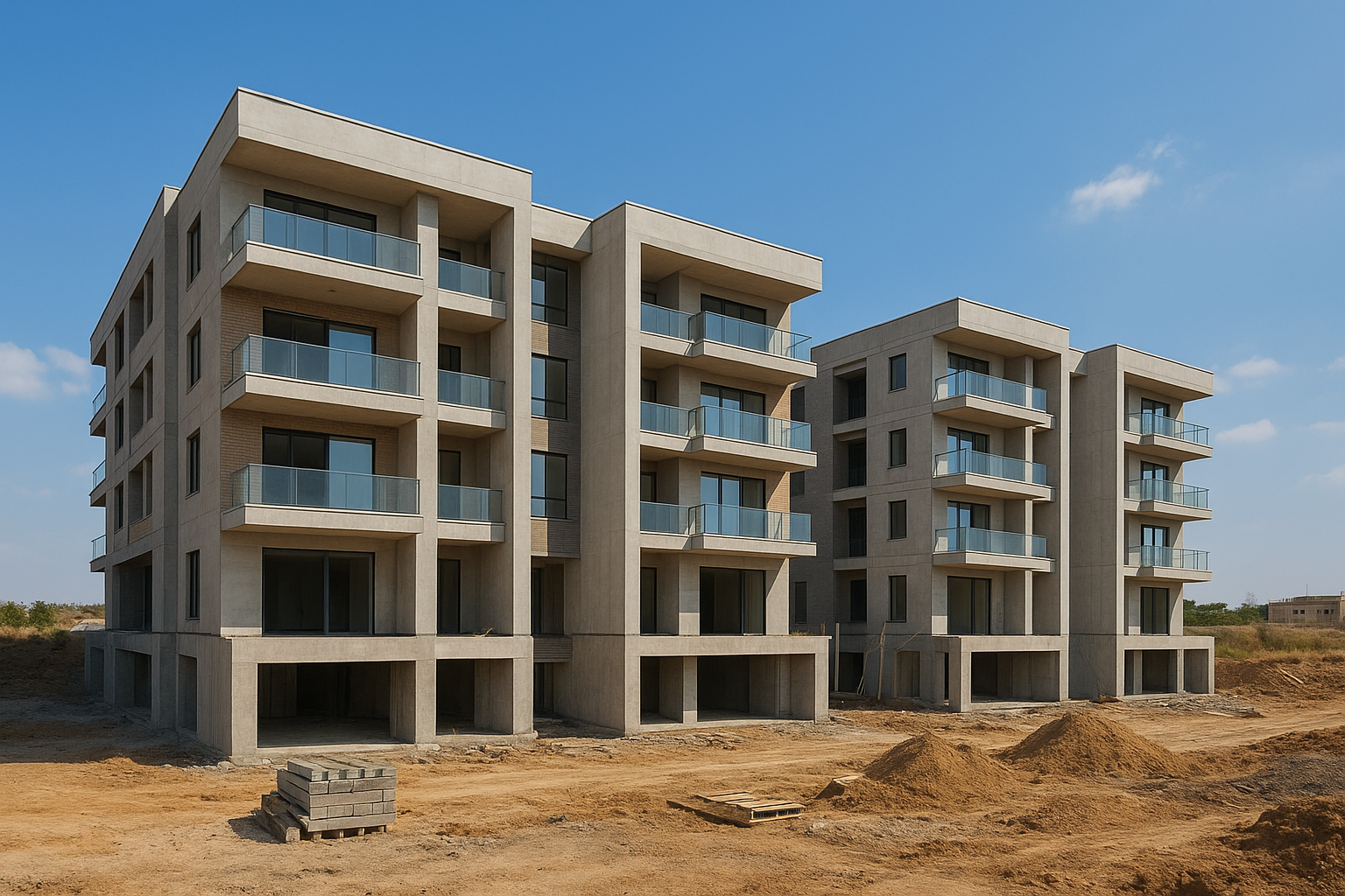 مشروع بناء جديد لتصميم فلتين - مشروع بناء جديد في المنطقة الوسطى ل…