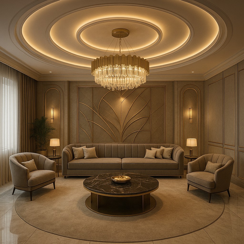 ديكور مبتكر لغرفة المجلس: لمسة - مشروع ديكور في المنطقة الوسطى لدى…