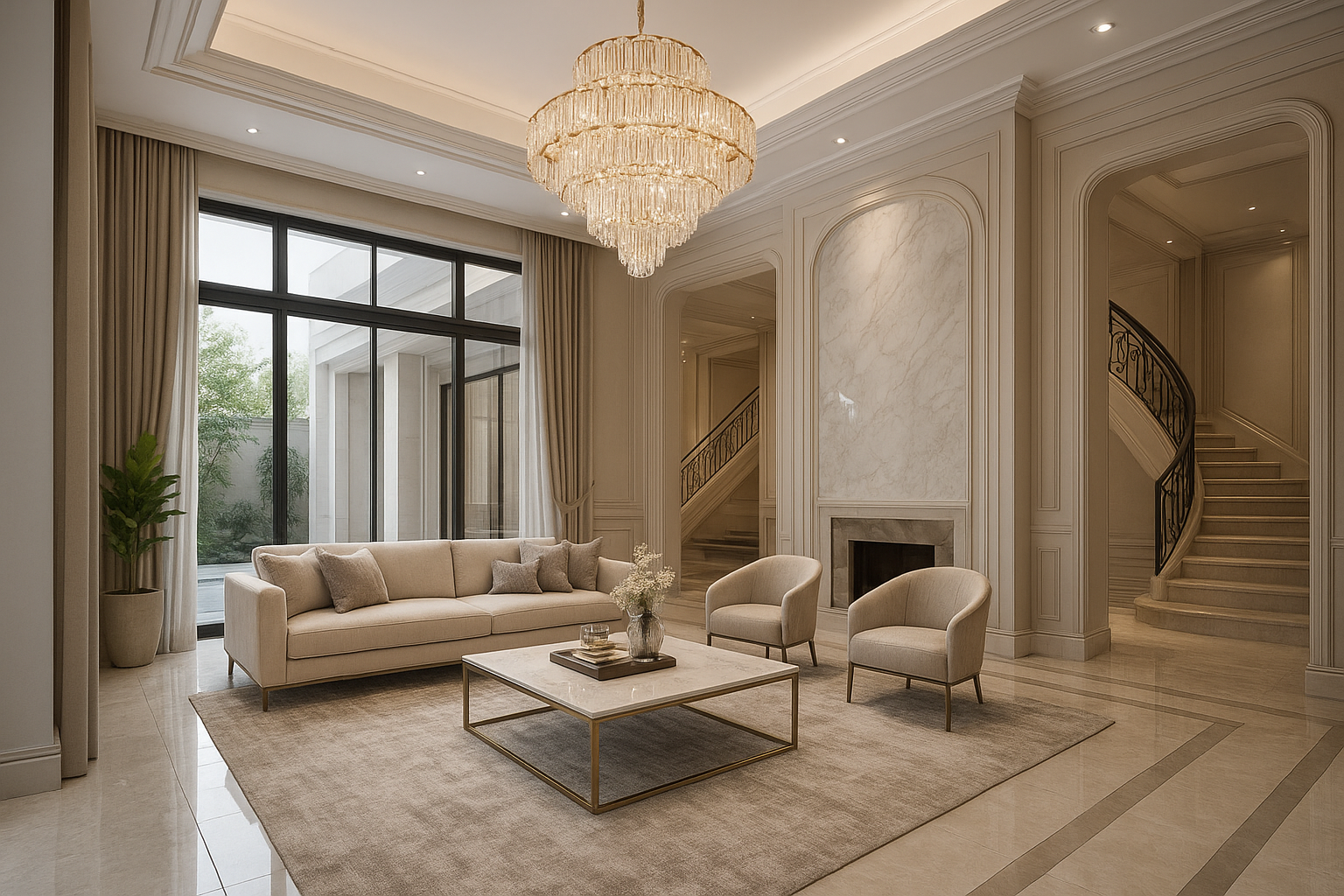 تطوير شامل لتشطيب فيلا جديدة - مشروع تشطيب في المنطقة الغربية لدى…