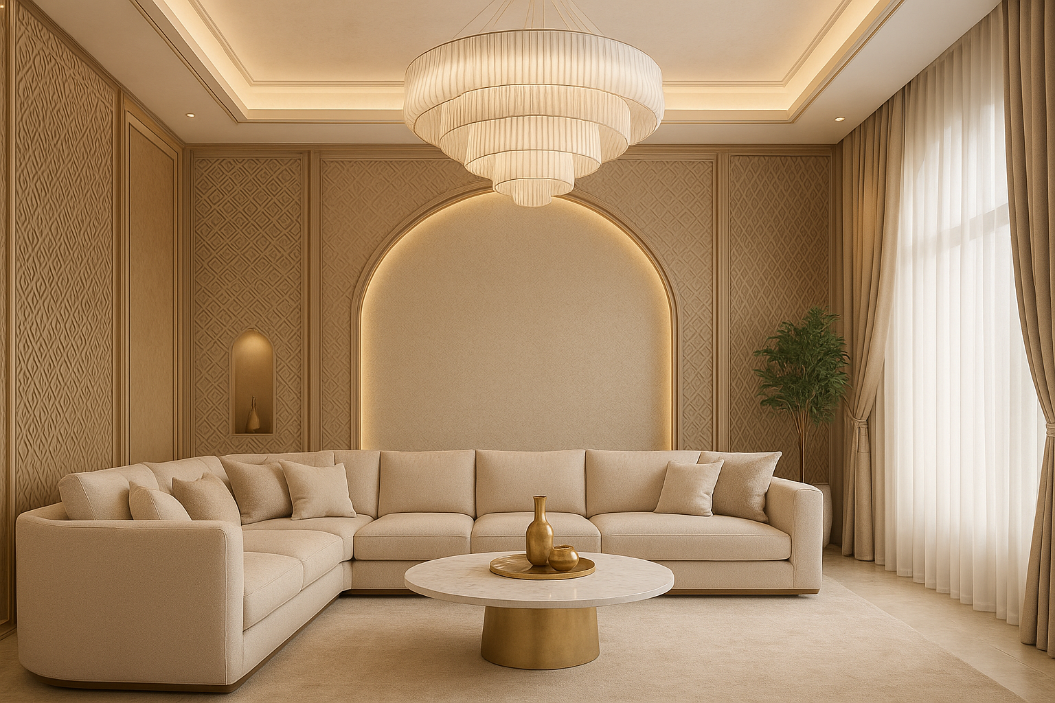 تصاميم مبتكرة لديكورات المجالس الأنيقة - مشروع ديكور في المنطقة ا…