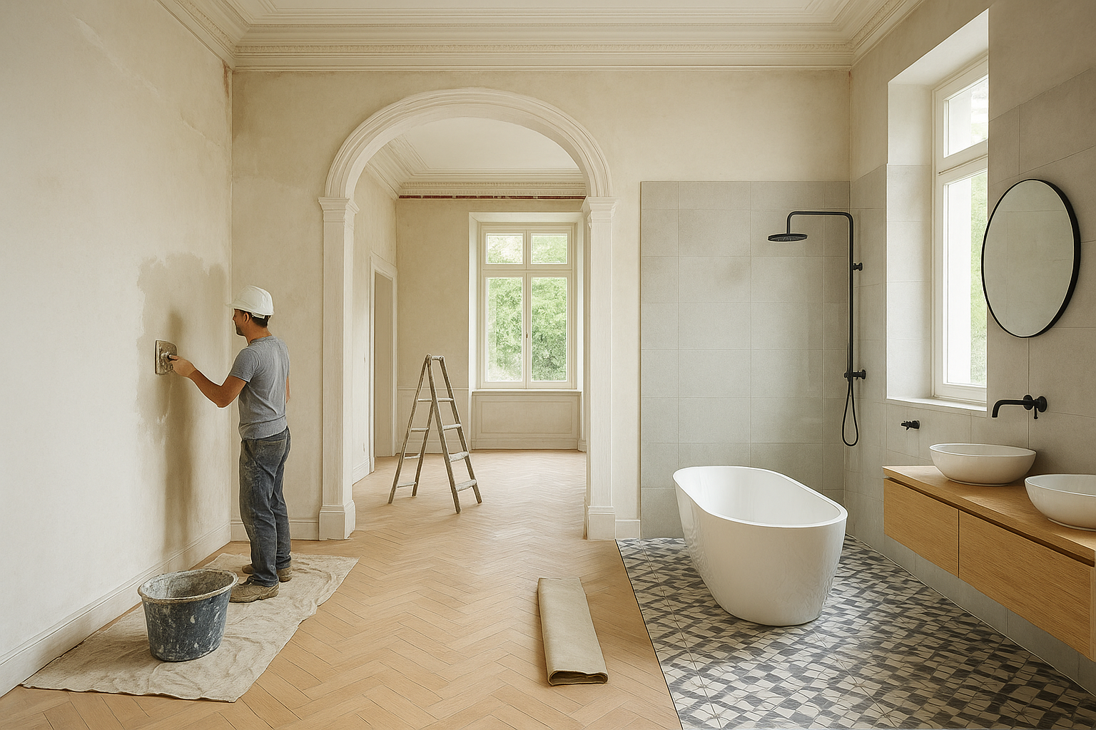 ترميم فيلا قديمة مع تجديد - مشروع ترميم وصيانة في المنطقة الغربية…