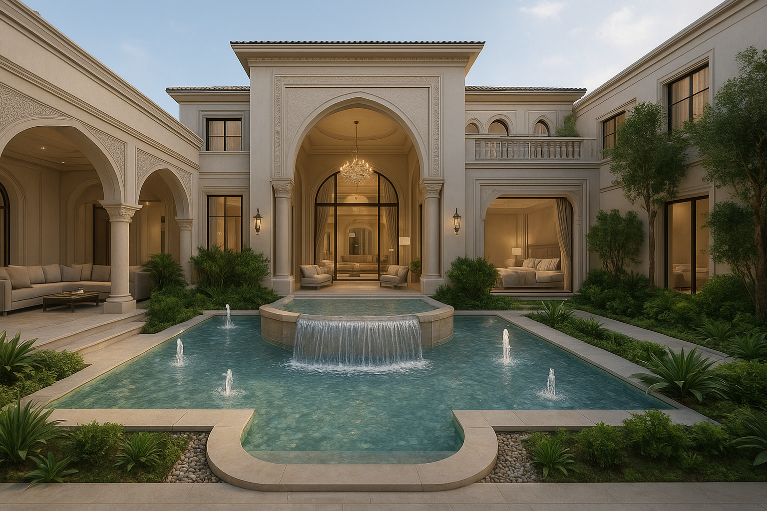 مشروع تصميم ديكور فاخر لفيلا - مشروع ديكور في المنطقة الوسطى لدى ب…