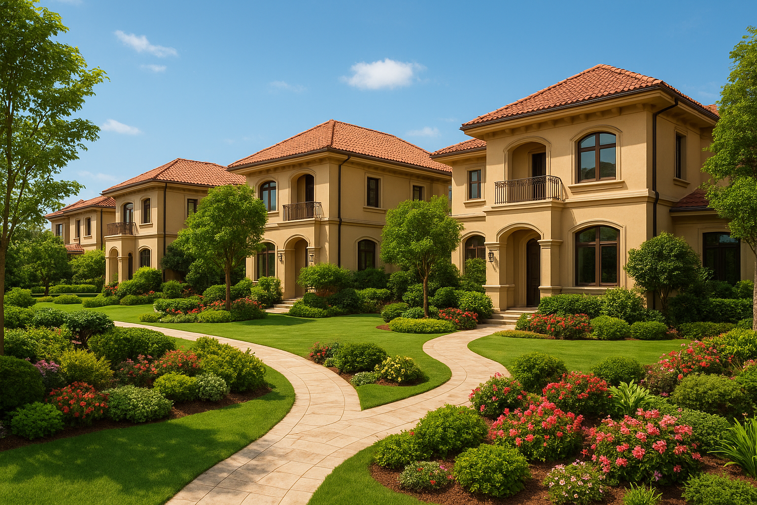 بناء فلل مع حدائق ومساحات - مشروع بناء جديد في المنطقة الجنوبية لد…