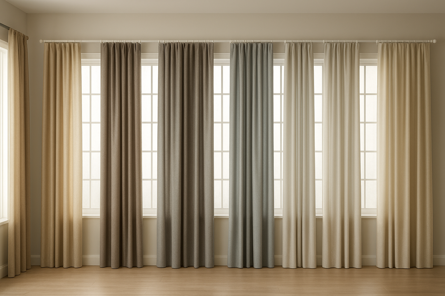 ديكور ستائر نوافذ لعشر غرف - مشروع ديكور في المنطقة الجنوبية لدى ب…