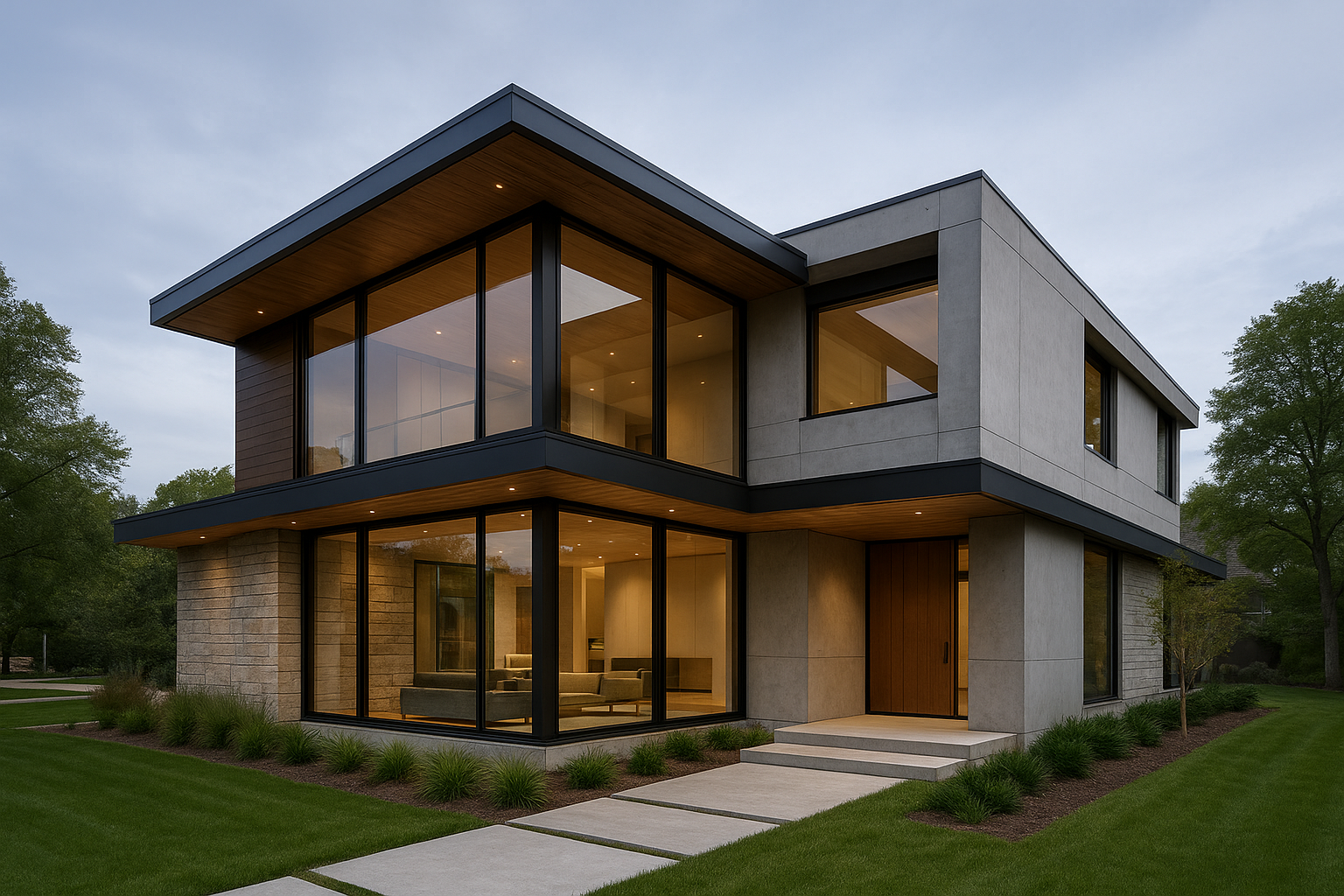 بناء منزل حديث بتصميم مبتكر - مشروع بناء جديد في المنطقة الغربية ل…