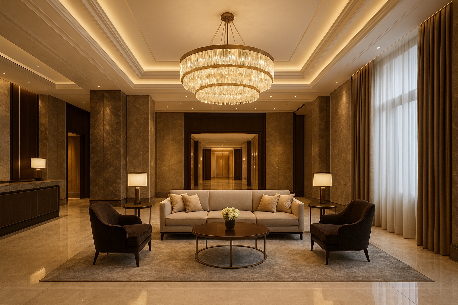 تشطيب فاخر لفندق جديد بأعلى - مشروع تشطيب في المنطقة الشرقية لدى ب…