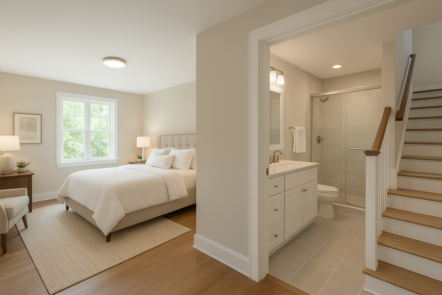 ترميم شامل لغرفة نوم وحمام - مشروع ترميم وصيانة في المنطقة الوسطى…