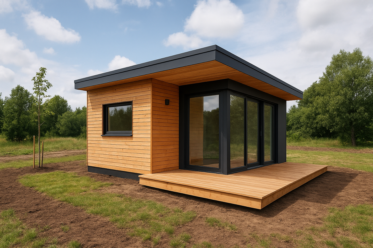 تصميم شاليه صغير على قطعة - مشروع بناء جديد في المنطقة الجنوبية لد…