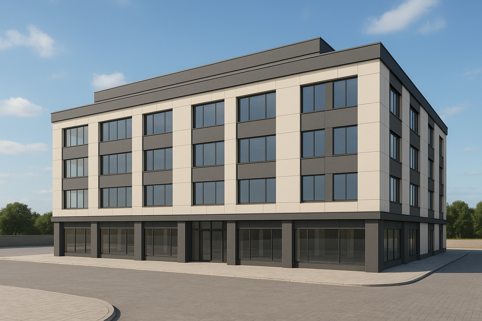 مشروع تشطيب شامل لمبنى تجاري - مشروع تشطيب في المنطقة الوسطى لدى ب…