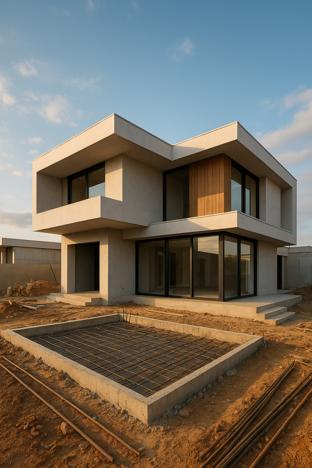 مشروع بناء فيلا سكنية حديثة - مشروع تشطيب في المنطقة الوسطى لدى بو…