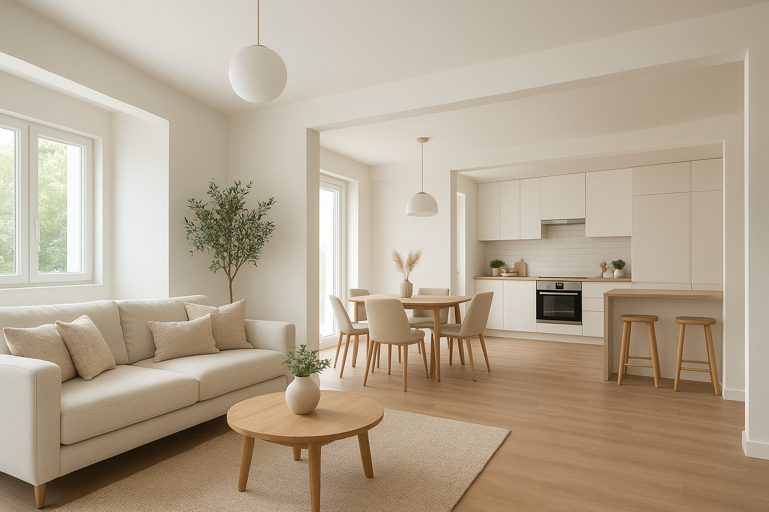 تصميم ديكور داخلي لفله صغيرة - مشروع ديكور في المنطقة الغربية لدى…