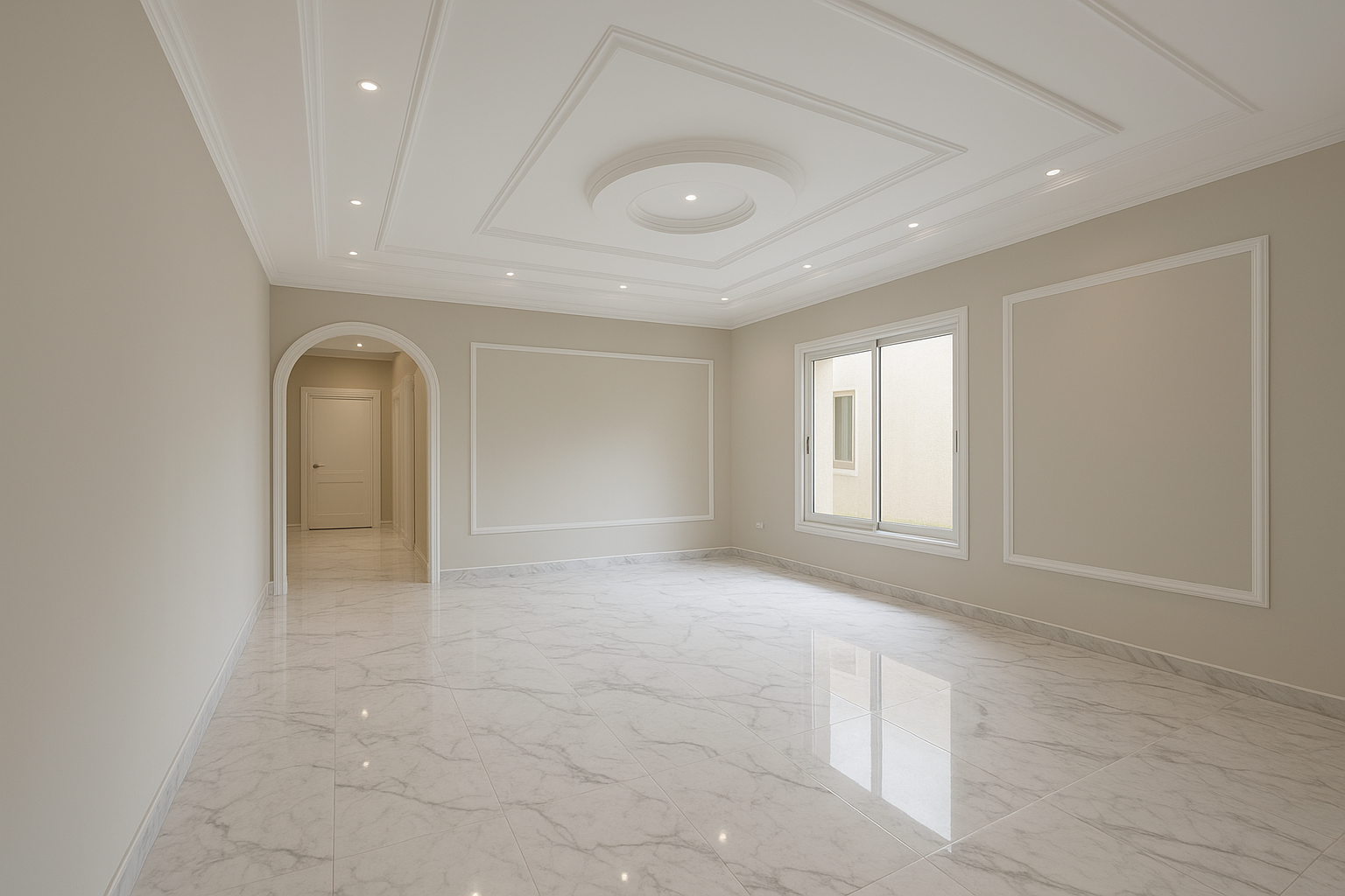 ترميم شامل للدور الأرضي: تجديد - مشروع تشطيب في المنطقة الشرقية لد…