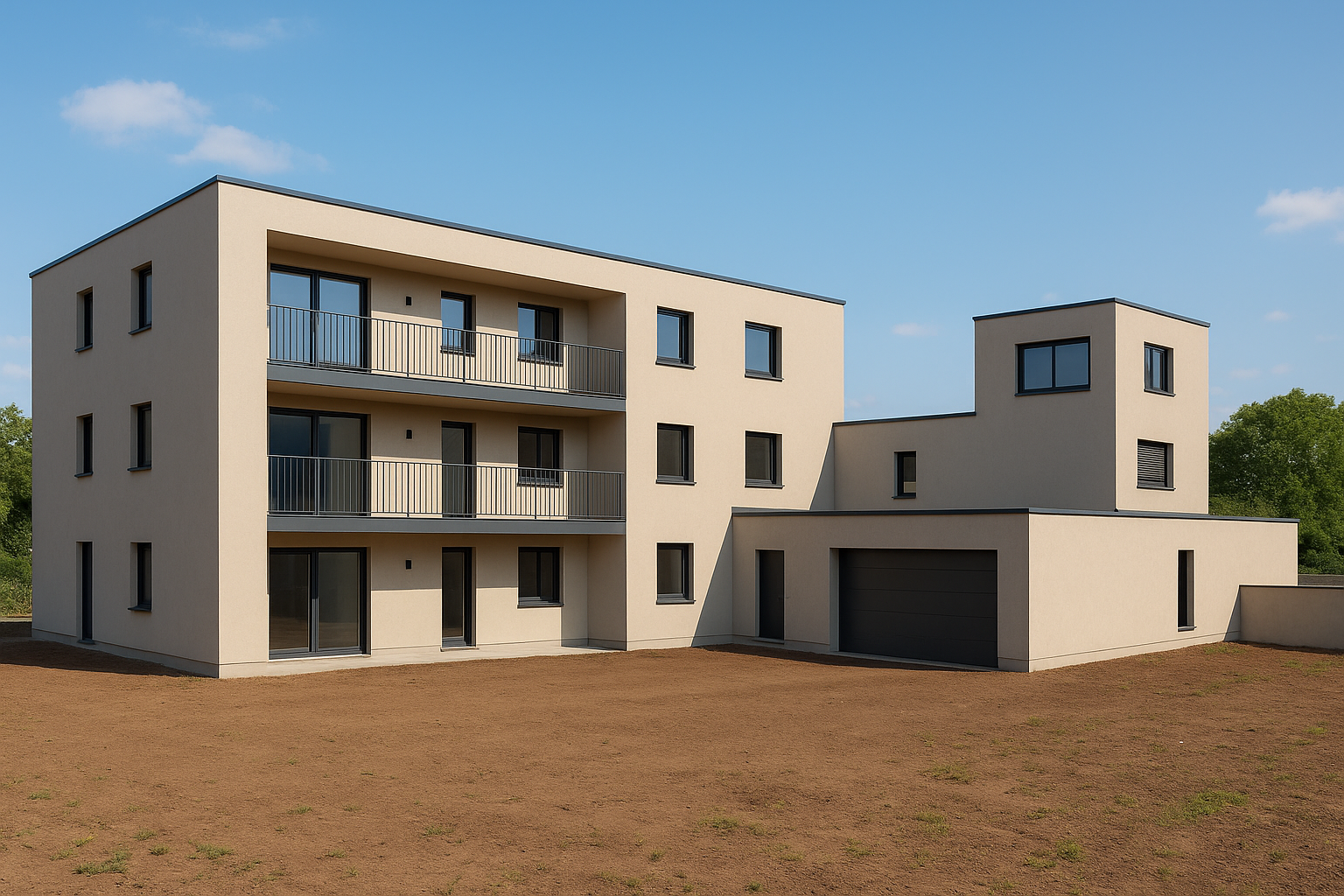 بناء جديد لوحدات سكنية متصلة - مشروع بناء جديد في المنطقة الوسطى ل…