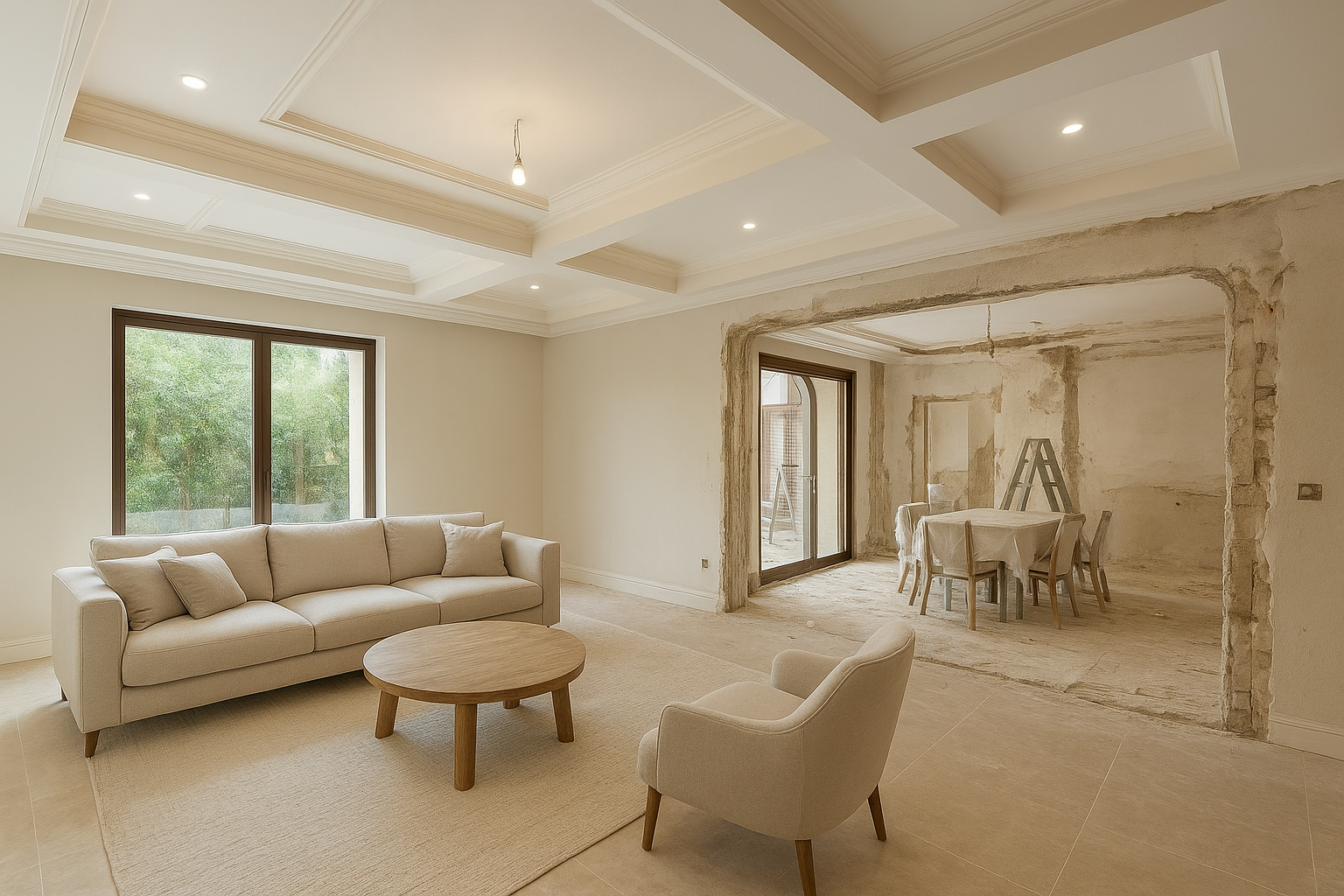 توسعة وتجديد الصالة والمجلس لأعمال - مشروع ترميم وصيانة في المنطق…