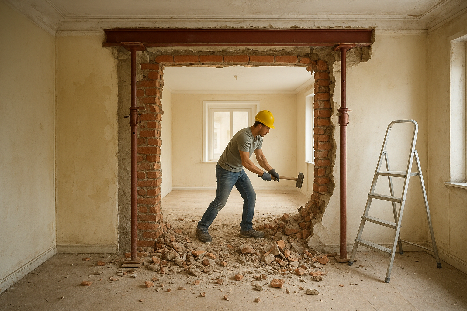 توسيع غرفة بالارتداد لأعمال ترميم - مشروع ترميم وصيانة في المنطقة…