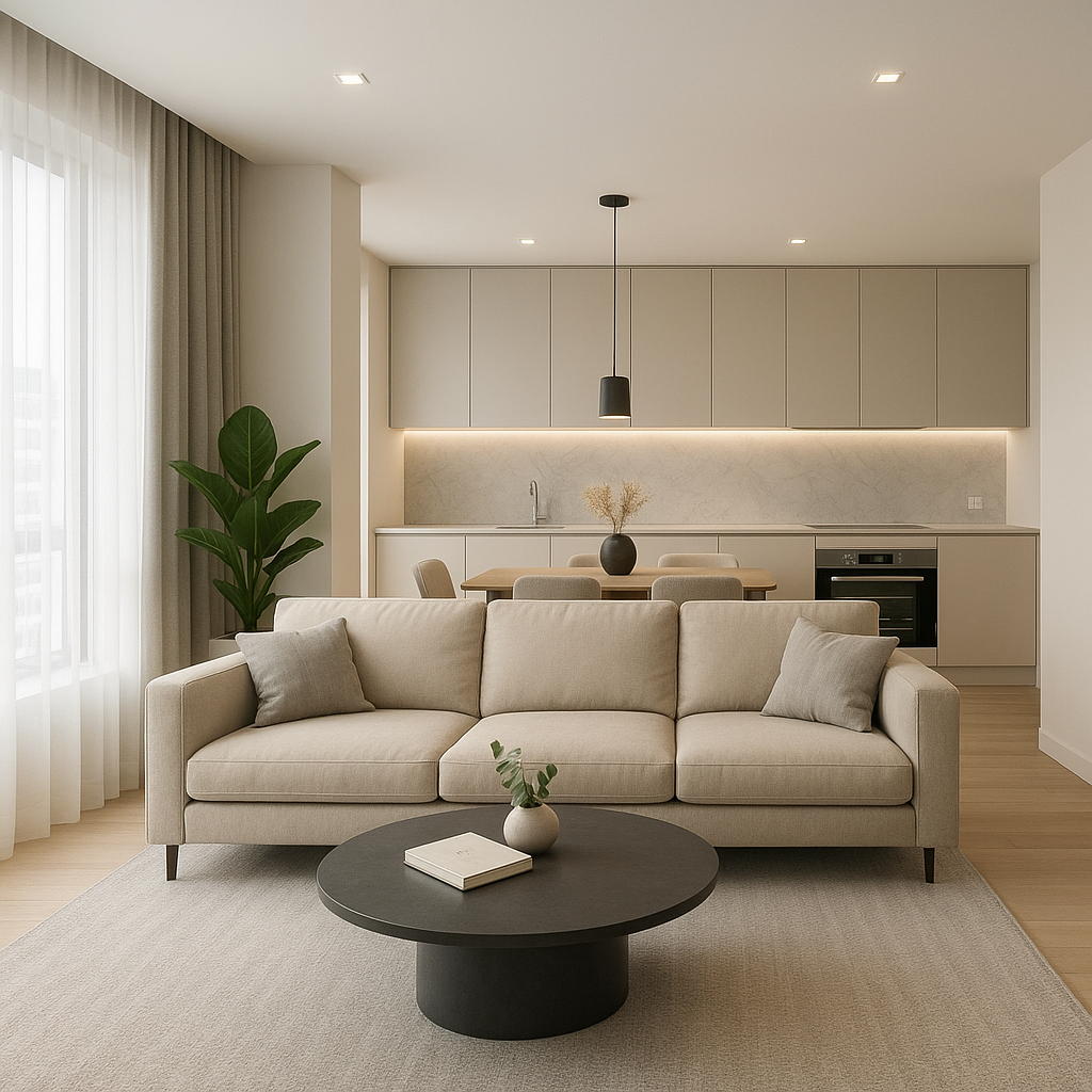 تشطيب شامل لمشروع شقة سكنية - مشروع تشطيب في المنطقة الوسطى لدى بو…