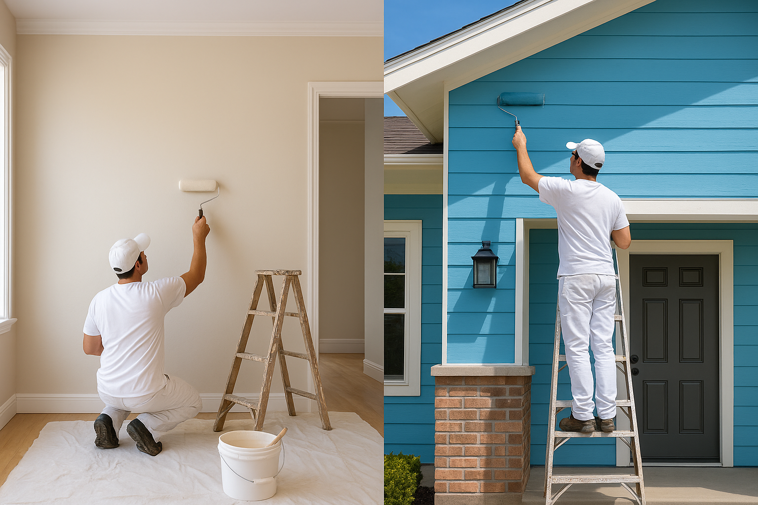 تجديد دهانات وأعمال ديكورية شاملة - مشروع ترميم وصيانة في المنطقة…